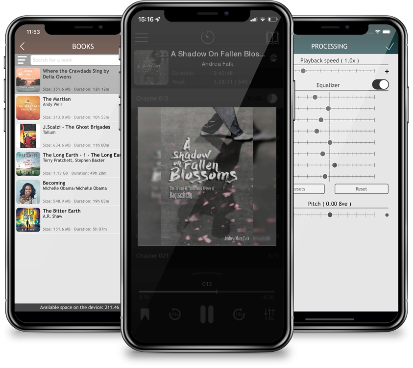 Audiobook A Shadow On Fallen Blossoms by Andrea Falk