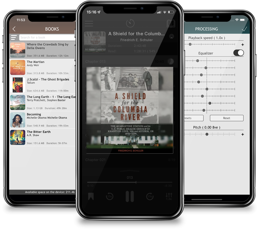 Audiobook A Shield for the Columbia River: The Quarantine Station and the U.S. Public Health Service at Knappton Cove, WA and Astoria, OR 1890-1899 by Friedrich E. Schuler