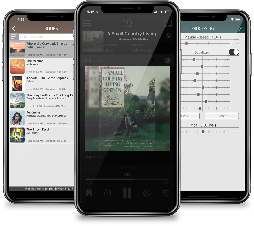 Audiobook A Small Country Living Goes On by Jeanine McMullen