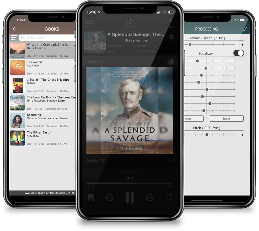 Listen A Splendid Savage: The Restless Life of Frederick Russell Burnham by Steve Kemper in MP3 Audiobook Player for free