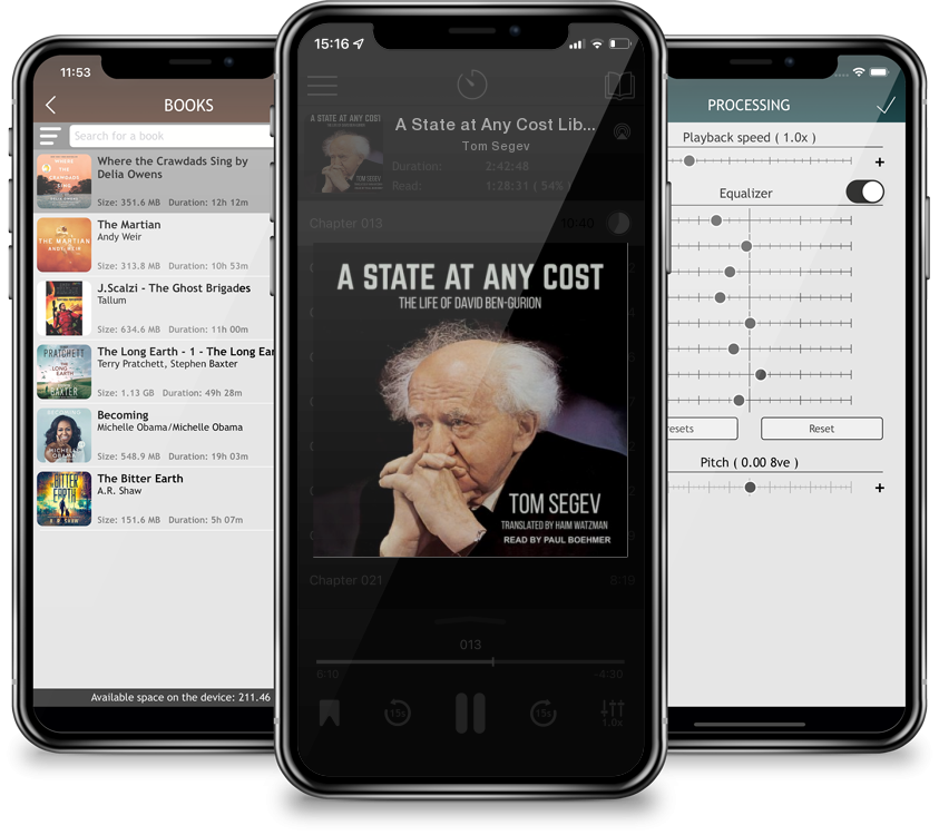 Audiobook A State at Any Cost Lib/E: The Life of David Ben-Gurion (Compact Disc) by Tom Segev