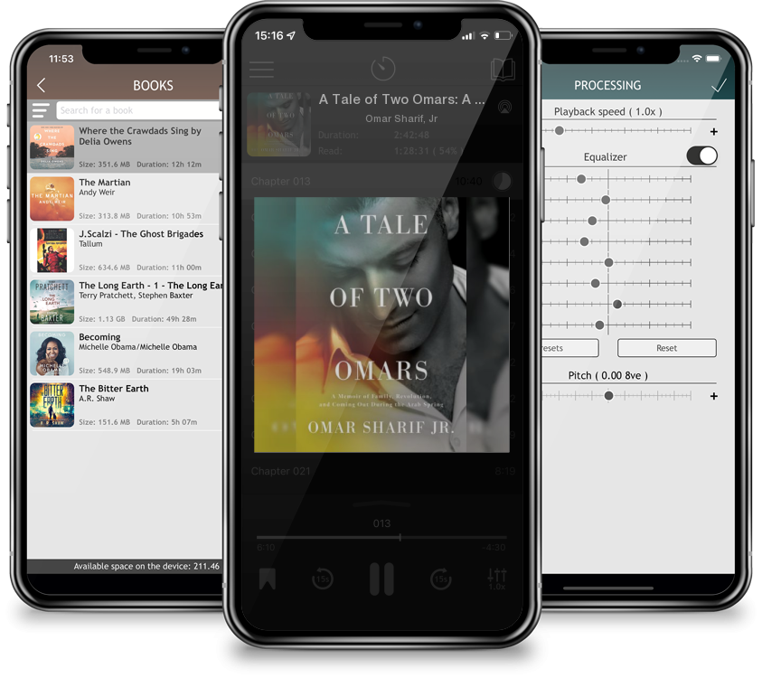 Audiobook A Tale of Two Omars: A Memoir of Family, Revolution, and Coming Out During the Arab Spring by Omar Sharif, Jr