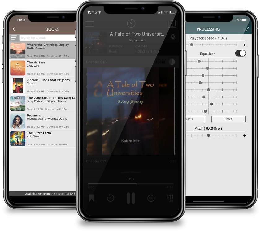 Audiobook A Tale of Two Universities: A Long Journey by Kalam Mir