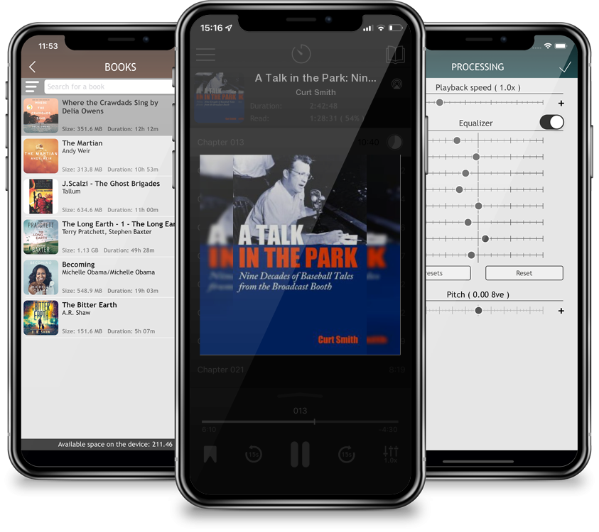 Audiobook A Talk in the Park: Nine Decades of Baseball Tales from the Broadcast Booth by Curt Smith