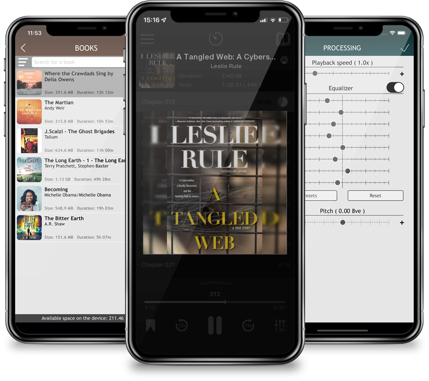 Listen A Tangled Web: A Cyberstalker, a Deadly Obsession, and the Twisting Path to Justice. by Leslie Rule in MP3 Audiobook Player for free