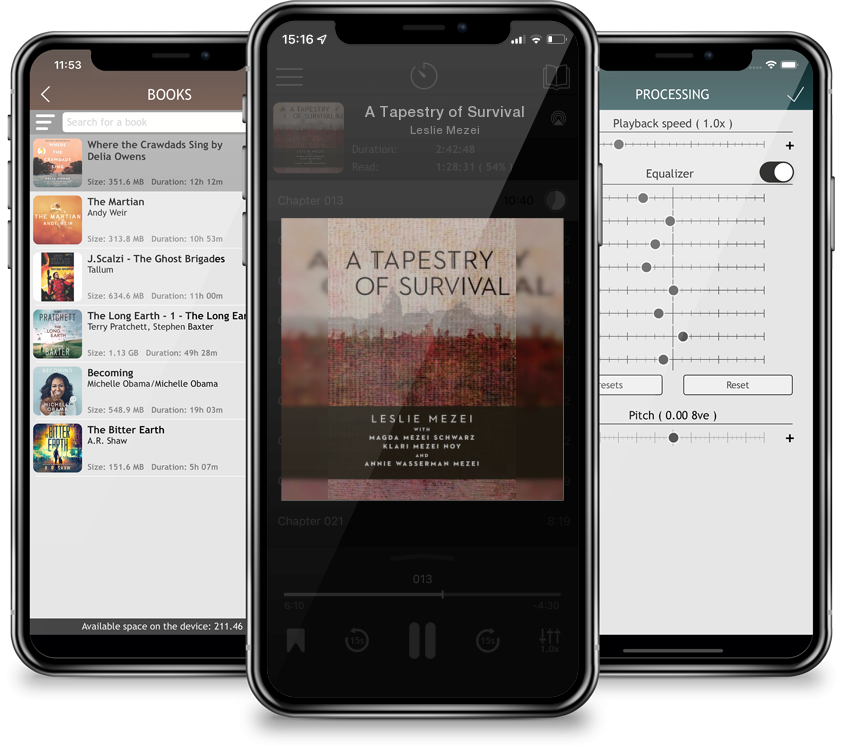 Audiobook A Tapestry of Survival by Leslie Mezei
