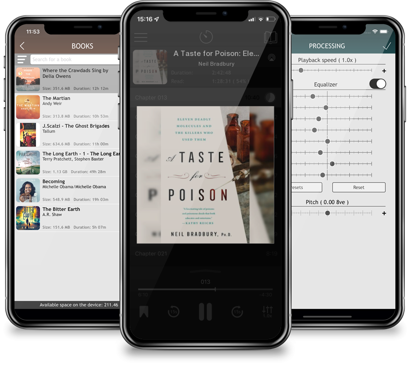 Audiobook A Taste for Poison: Eleven Deadly Molecules and the Killers Who Used Them by Neil Bradbury