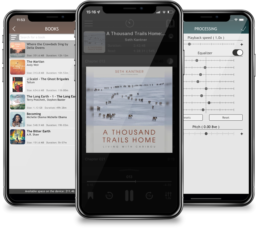 Audiobook A Thousand Trails Home: Living with Caribou by Seth Kantner