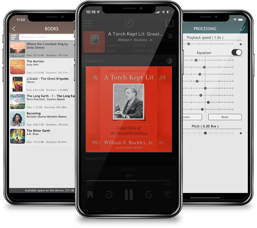 Audiobook A Torch Kept Lit: Great Lives of the Twentieth Century by William F. Buckley, Jr.