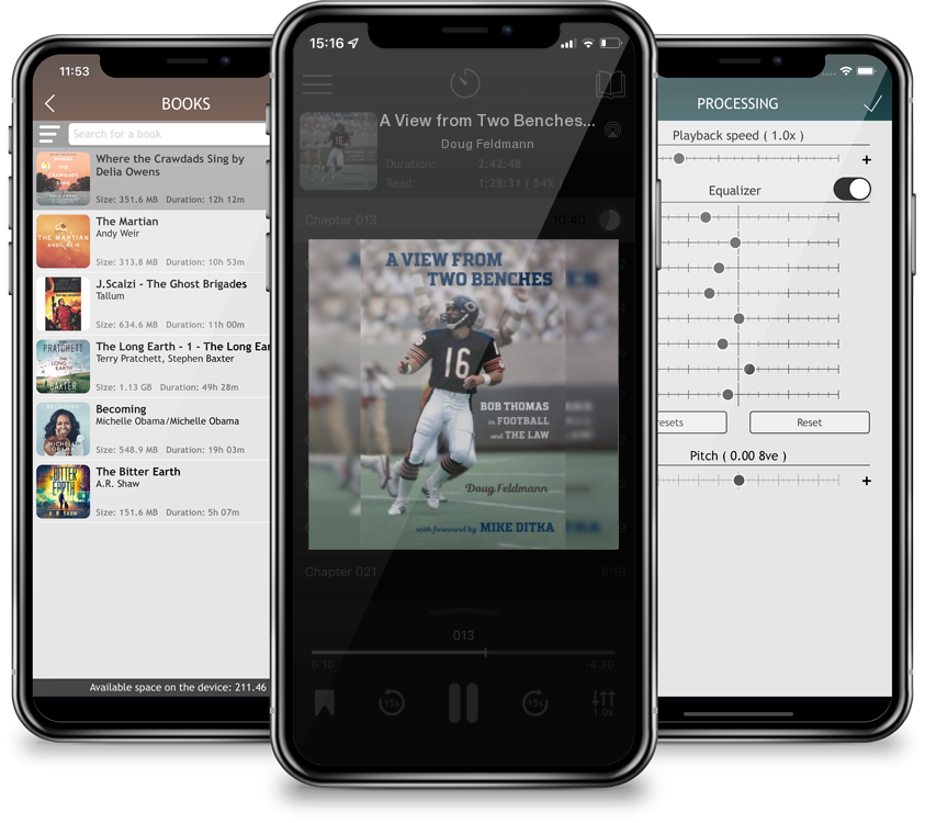 Audiobook A View from Two Benches: Bob Thomas in Football and the Law by Doug Feldmann