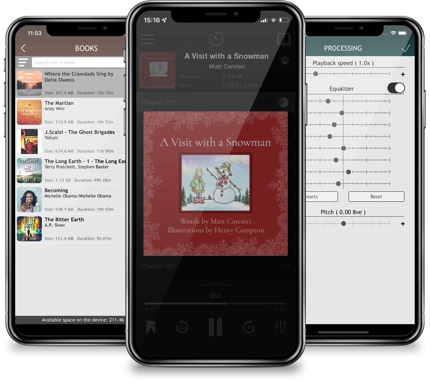 Audiobook A Visit with a Snowman by Matt Carcieri