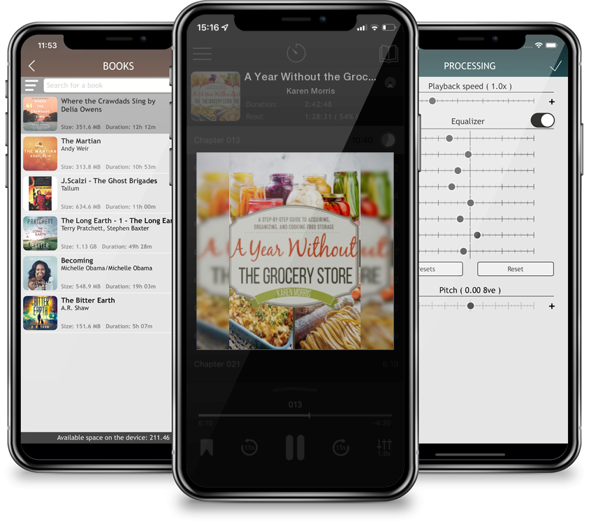Audiobook A Year Without the Grocery Store: A Step by Step Guide to Acquiring, Organizing, and Cooking Food Storage by Karen Morris