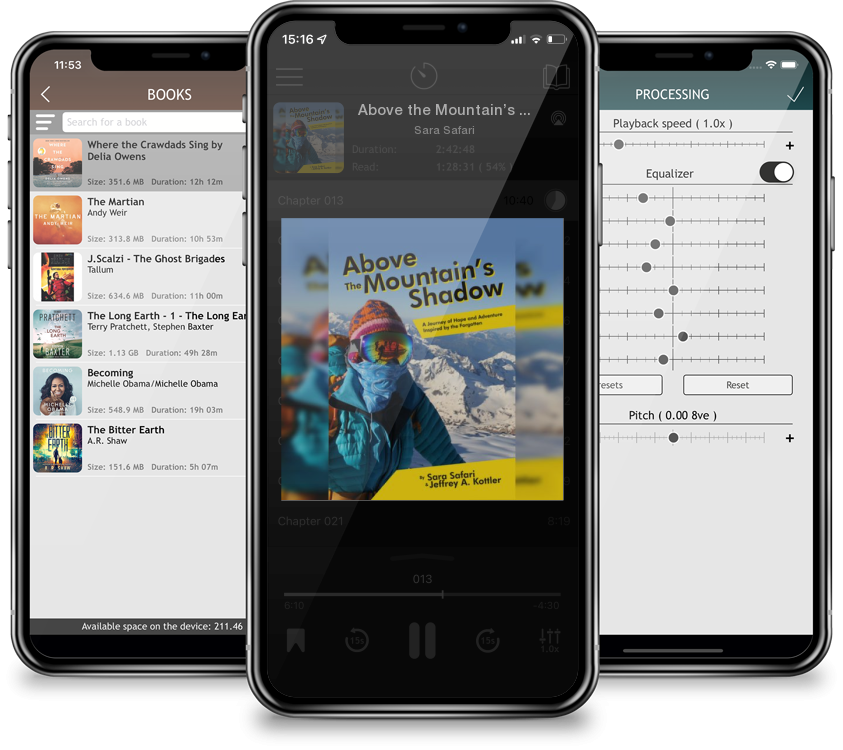 Audiobook Above the Mountain’s Shadow: A Journey of Hope and Adventure Inspired by the Forgotten by Sara Safari