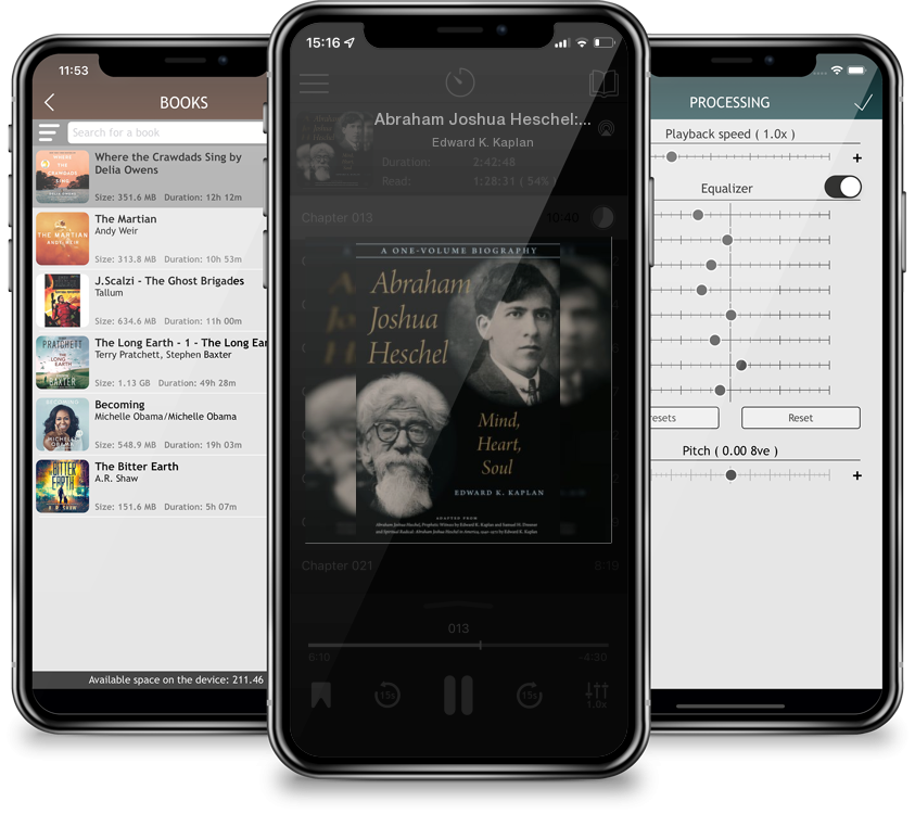 Audiobook Abraham Joshua Heschel: Mind, Heart, Soul (Abridged / Hardcover) by Edward K. Kaplan