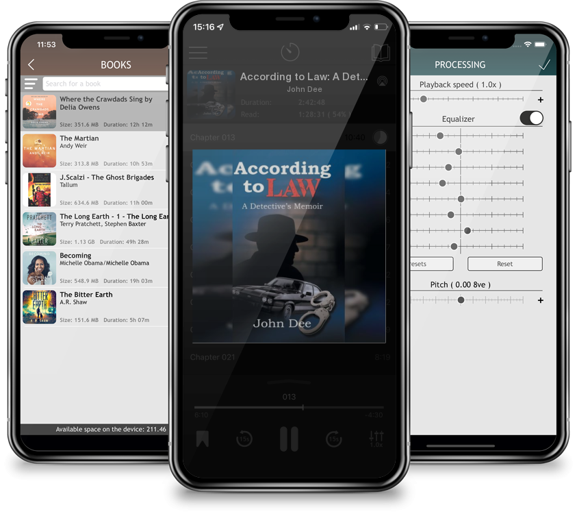 Audiobook According to Law: A Detective\'s Memoir by John Dee