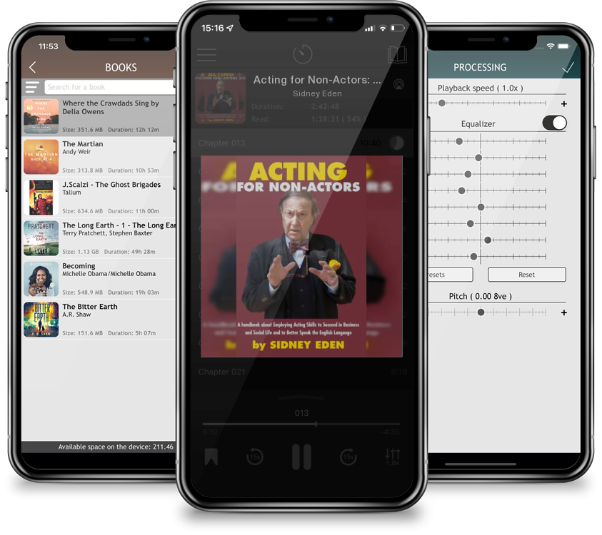 Audiobook Acting for Non-Actors: A Handbook About Employing Acting Skills to Succeed in Business and Social Like and to Better Speak the English Langua by Sidney Eden