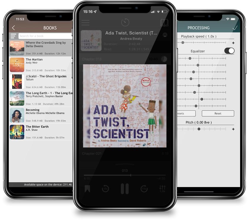 Audiobook Ada Twist, Scientist (The Questioneers) by Andrea Beaty