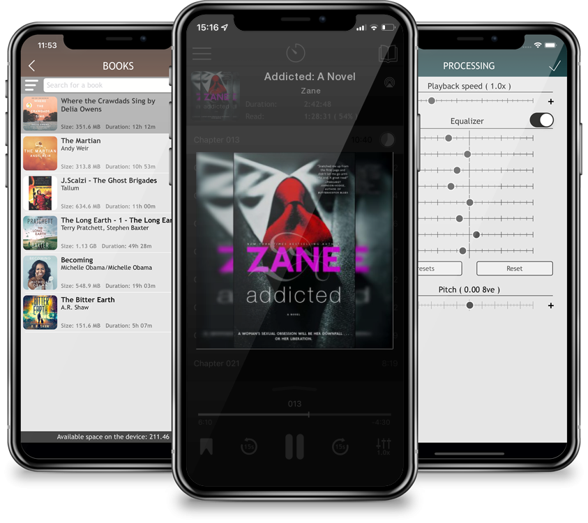 Audiobook Addicted: A Novel by Zane