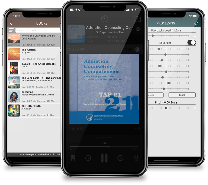 Audiobook Addiction Counseling Competencies: The Knowledge, Skills, and Attitudes of Professional Practice (TAP 21) by U. S. Department of Heal Human Services