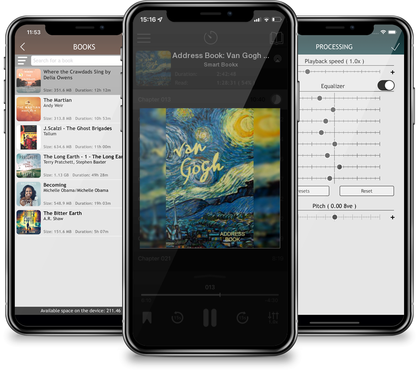 Audiobook Address Book: Van Gogh Gifts / Presents ( Small Telephone and Address Book ) by Smart Bookx