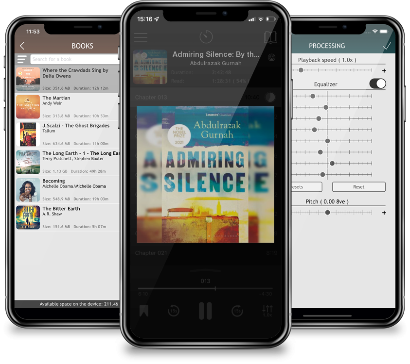 Audiobook Admiring Silence: By the winner of the Nobel Prize in Literature 2021 by Abdulrazak Gurnah