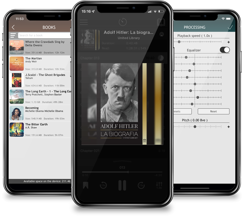 Listen Adolf Hitler: La biografía - La vida y la muerte, la Alemania nazi y el auge y la caída del Tercer Reich (Historia) by United Library in MP3 Audiobook Player for free