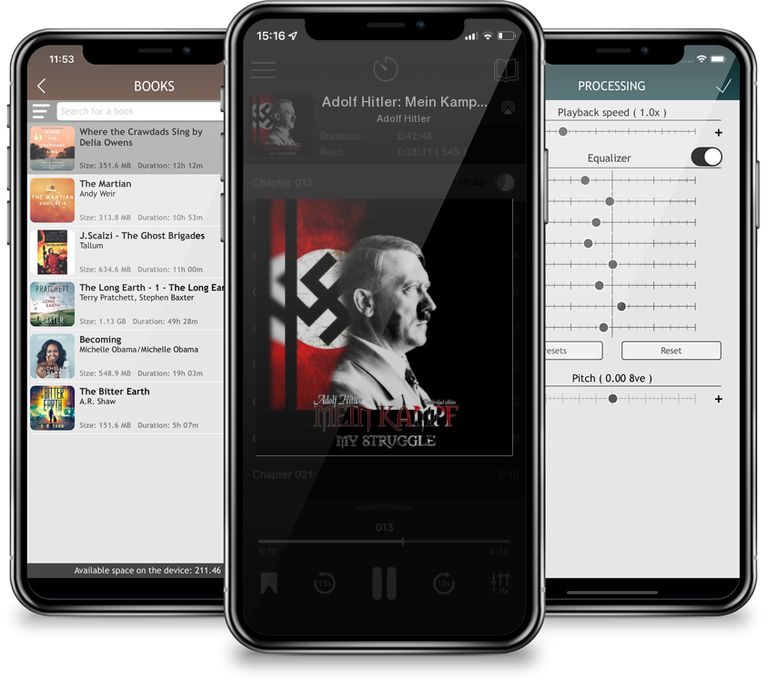 Listen Adolf Hitler: Mein Kampf by Adolf Hitler in MP3 Audiobook Player for free