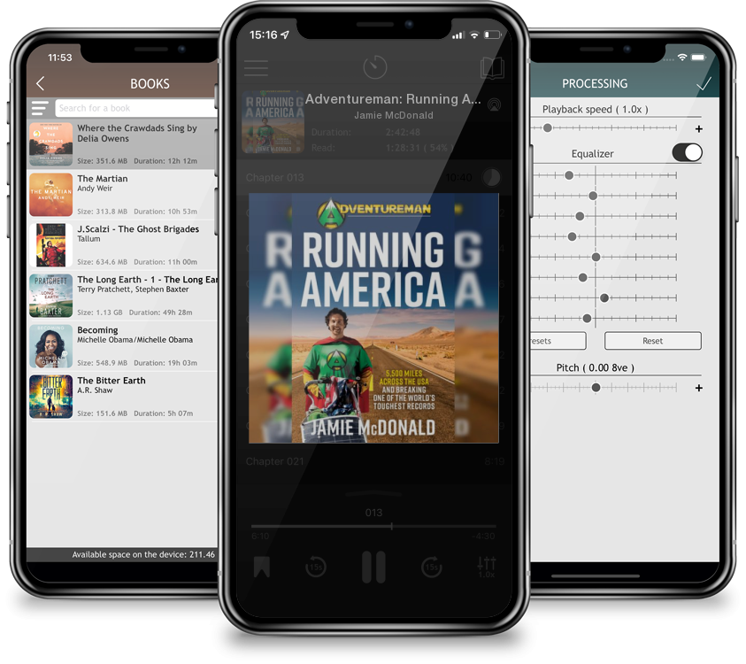 Audiobook Adventureman: Running America: A Glimmer of Hope - 5,500 Miles Across the USA by Jamie McDonald