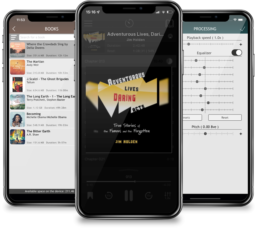 Audiobook Adventurous Lives, Daring Acts: True Stories of the Famous and the Forgotten by Jim Holden