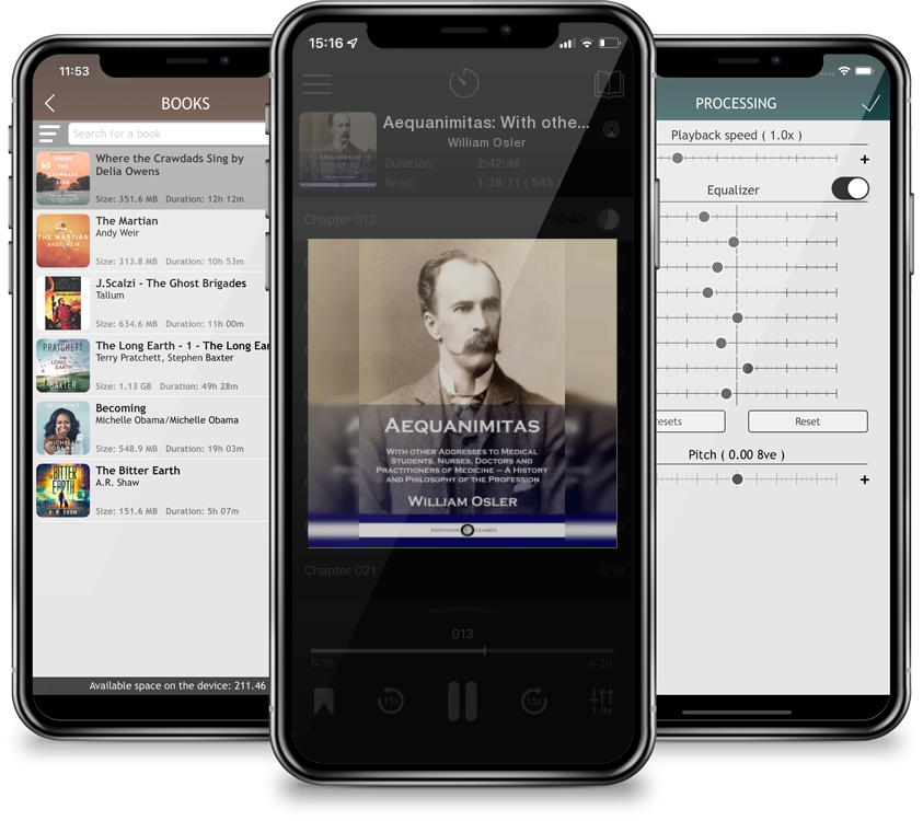 Listen Aequanimitas: With other Addresses to Medical Students, Nurses, Doctors and Practitioners of Medicine - A History and Philosophy of by William Osler in MP3 Audiobook Player for free