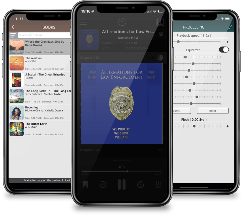 Audiobook Affirmations for Law Enforcement: We Protect. We Serve. We Care. by Darlene Hoyt