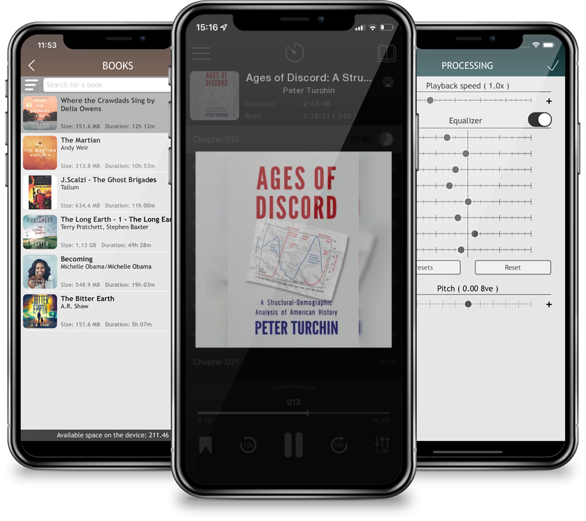 Listen Ages of Discord: A Structural-Demographic Analysis of American History by Peter Turchin in MP3 Audiobook Player for free