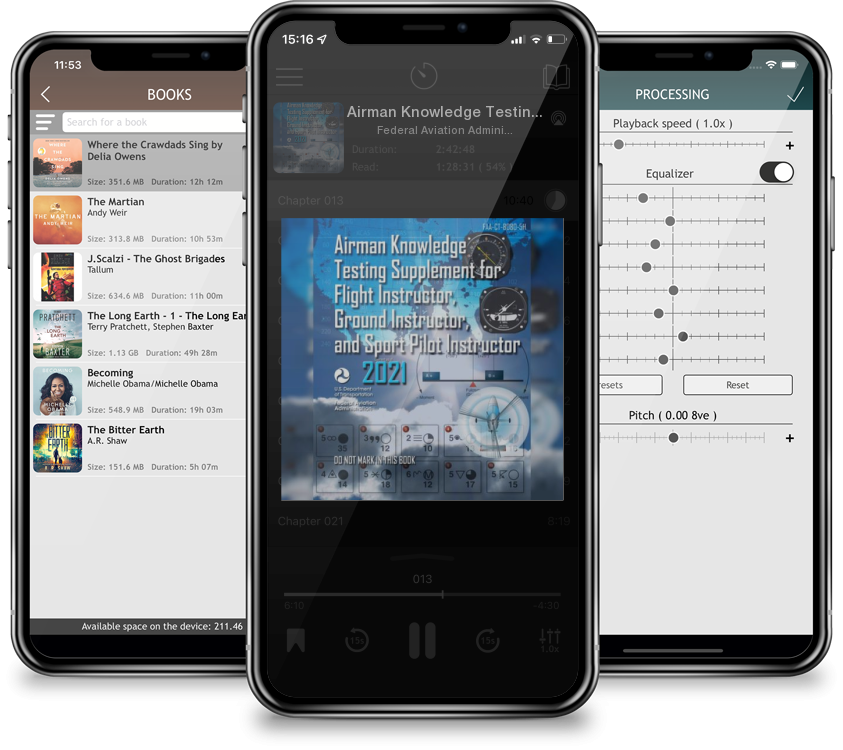 Audiobook Airman Knowledge Testing Supplement for Flight Instructor, Ground Instructor, and Sport Pilot Instructor (FAA-CT-8080-5H) by Federal Aviation Administration