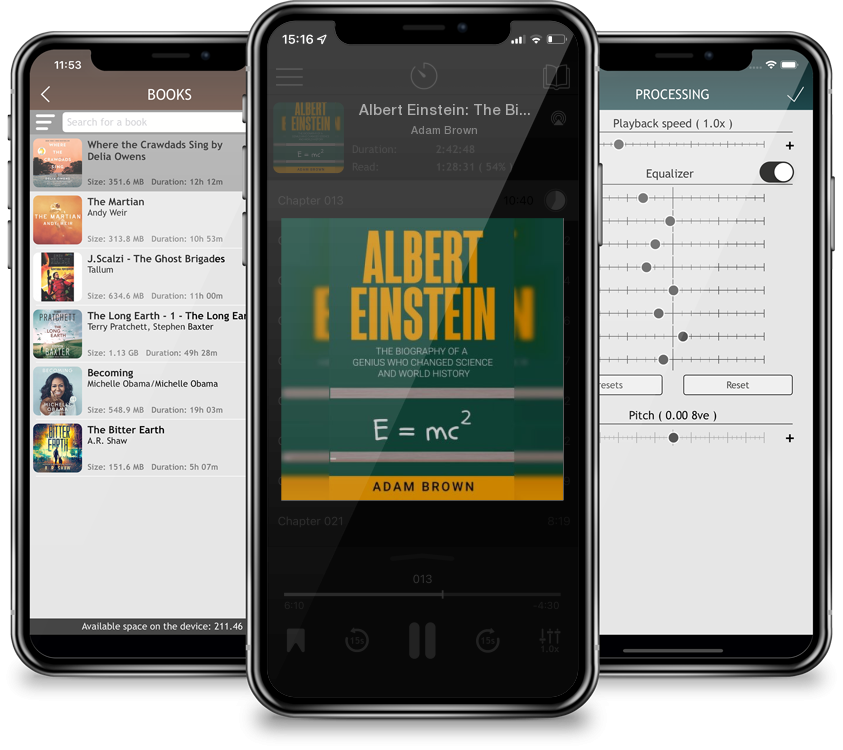Audiobook Albert Einstein: The Biography of a Genius Who Changed Science and World History by Adam Brown