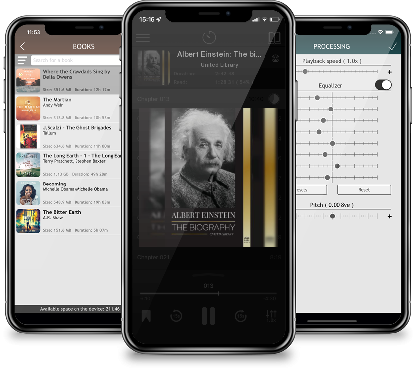 Audiobook Albert Einstein: The biography - The Life and Universe of a Genius Scientist (Science) by United Library