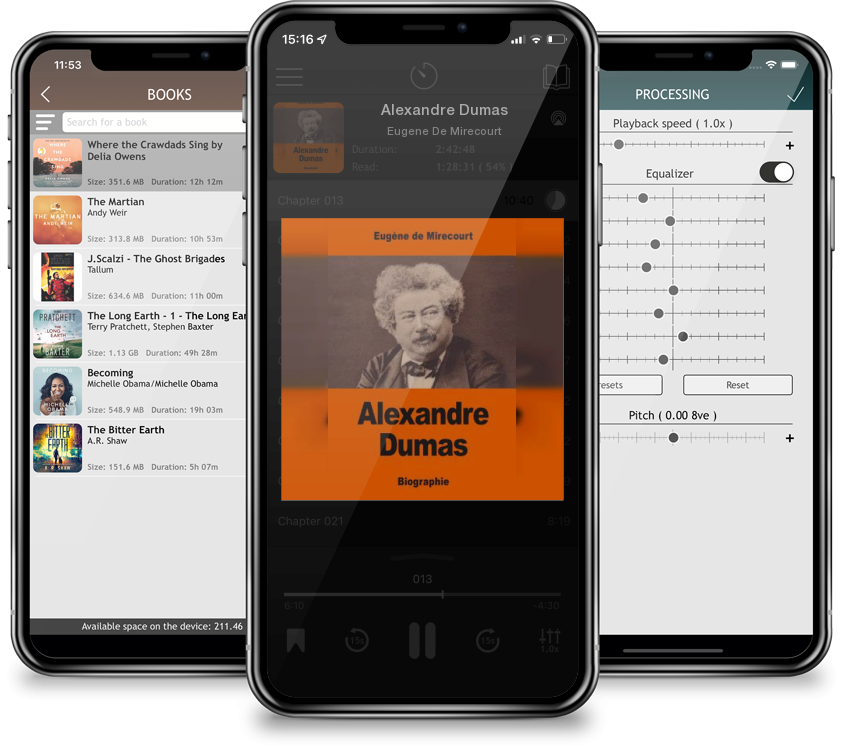 Listen Alexandre Dumas by Eugene De Mirecourt in MP3 Audiobook Player for free