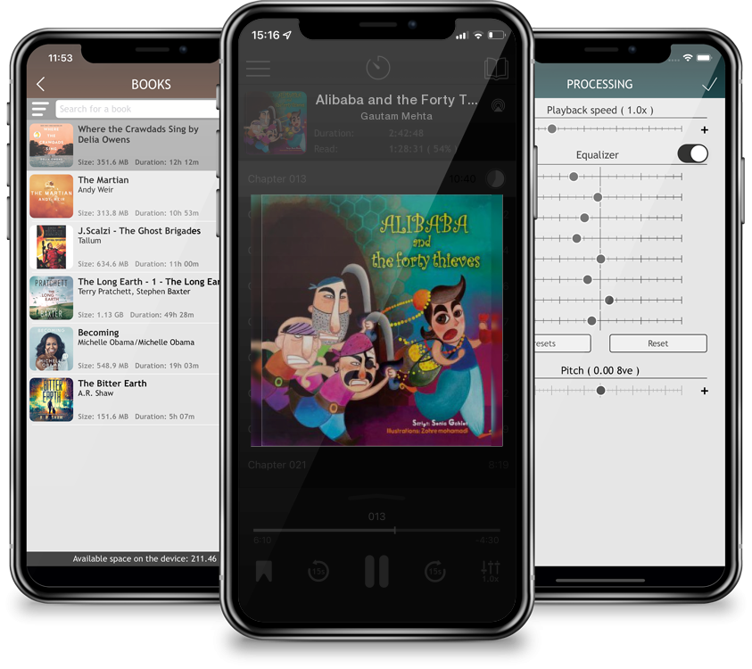 Audiobook Alibaba and the Forty Thieves by Gautam Mehta