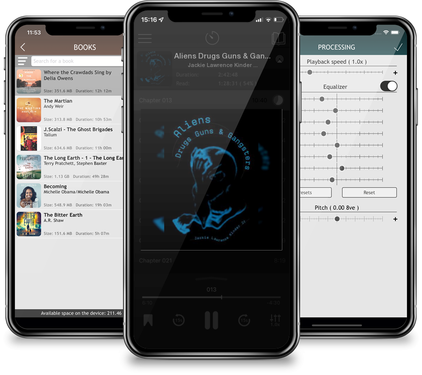 Audiobook Aliens Drugs Guns & Gangsters by Jackie Lawrence Kinder Jr