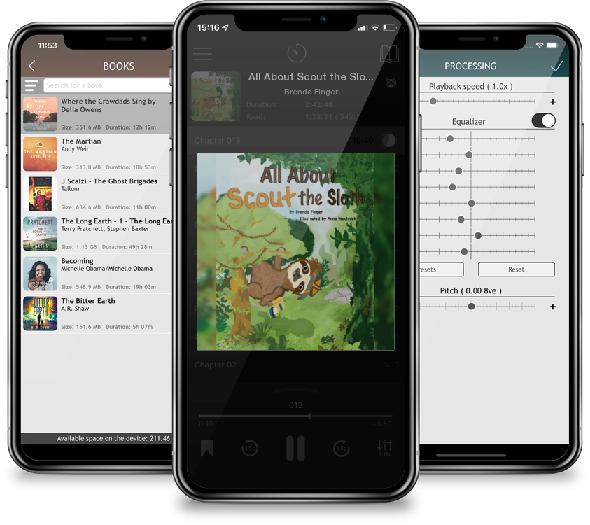 Audiobook All About Scout the Sloth by Brenda Finger