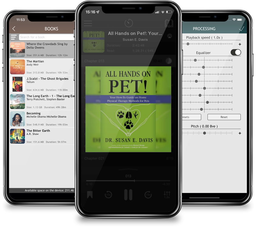Audiobook All Hands on Pet!: Your How-To Guide on Home Physical Therapy Methods for Pets by Susan E. Davis