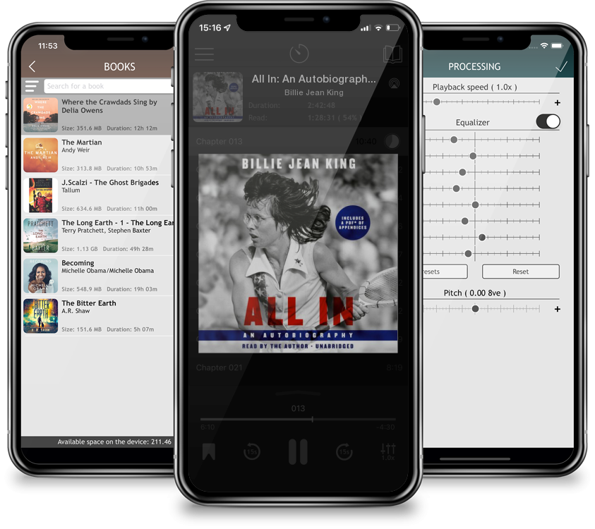 Audiobook All In: An Autobiography (CD-Audio) by Billie Jean King