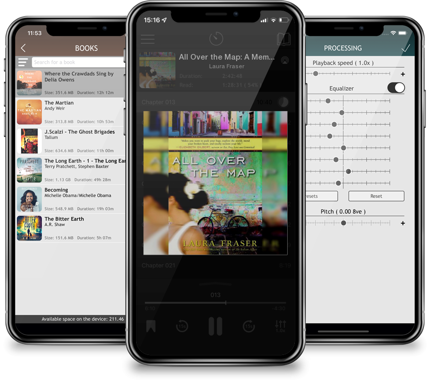 Audiobook All Over the Map: A Memoir by Laura Fraser