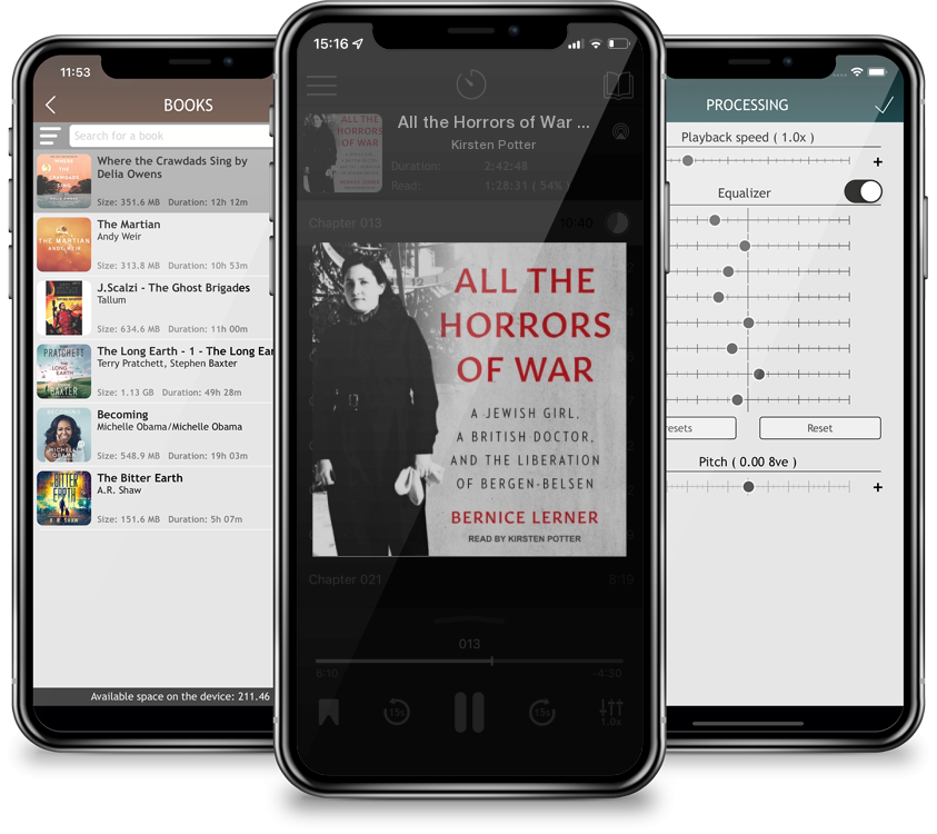 Audiobook All the Horrors of War Lib/E: A Jewish Girl, a British Doctor, and the Liberation of Bergen-Belsen (Compact Disc) by Kirsten Potter
