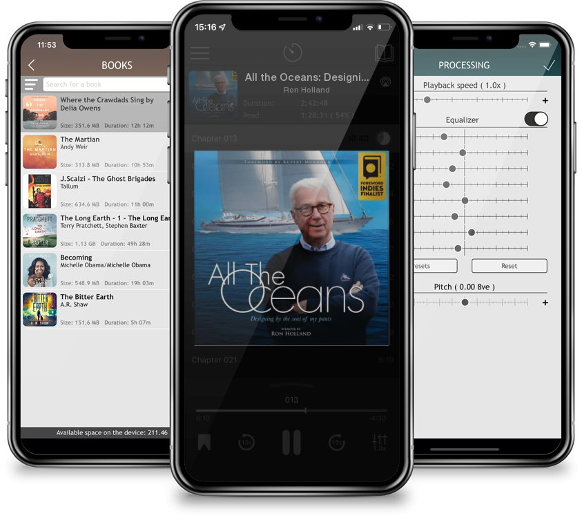 Audiobook All the Oceans: Designing by the Seat of My Pants by Ron Holland