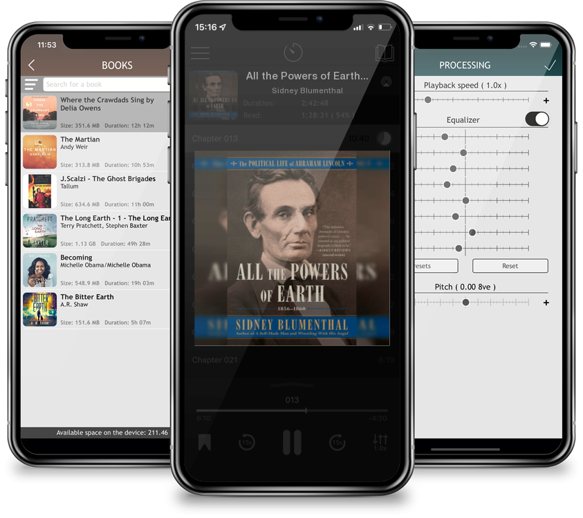 Listen All the Powers of Earth: The Political Life of Abraham Lincoln Vol. III, 1856-1860 by Sidney Blumenthal in MP3 Audiobook Player for free