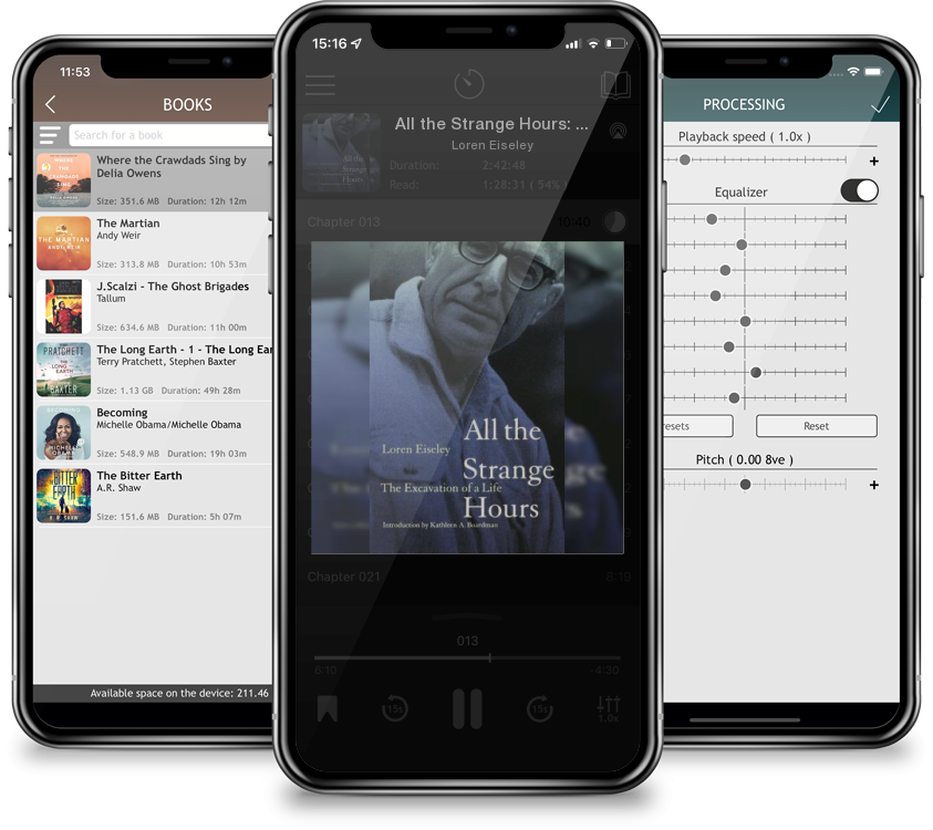 Audiobook All the Strange Hours: The Excavation of a Life by Loren Eiseley