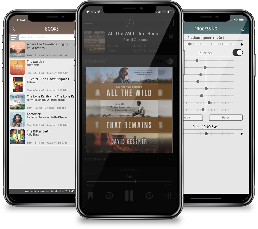 Audiobook All The Wild That Remains: Edward Abbey, Wallace Stegner, and the American West by David Gessner