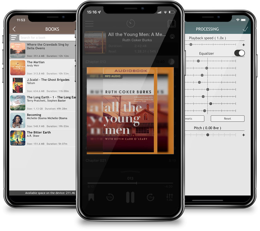 Audiobook All the Young Men: A Memoir of Love, Aids, and Chosen Family in the American South (MP3 CD) by Ruth Coker Burks