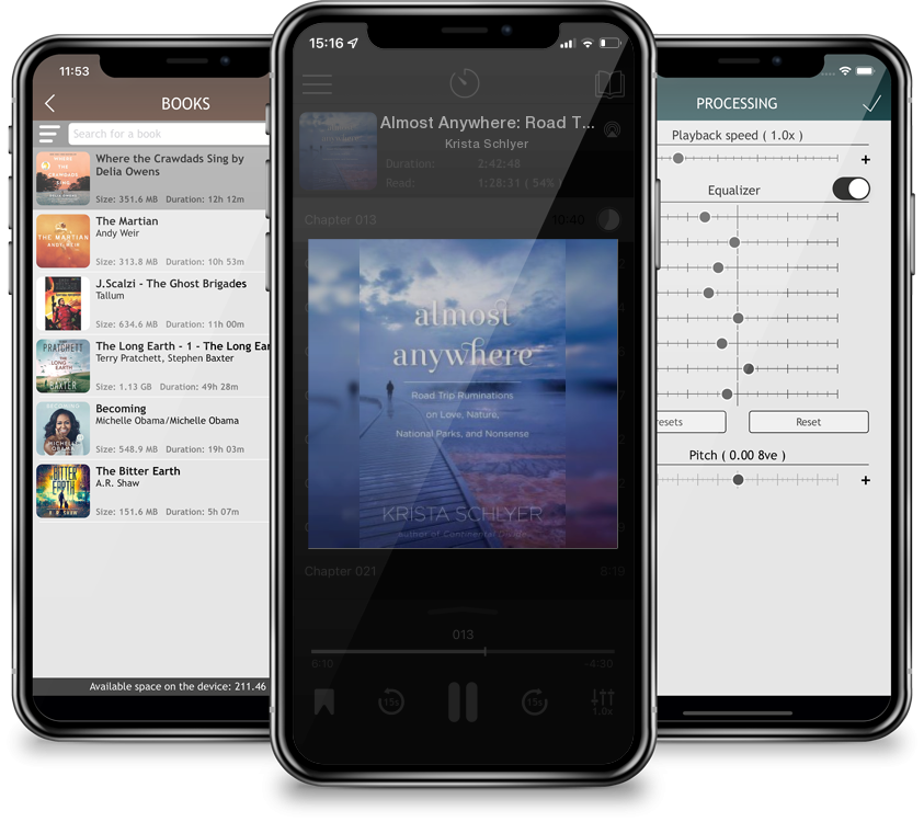 Audiobook Almost Anywhere: Road Trip Ruminations on Love, Nature, National Parks, and Nonsense by Krista Schlyer