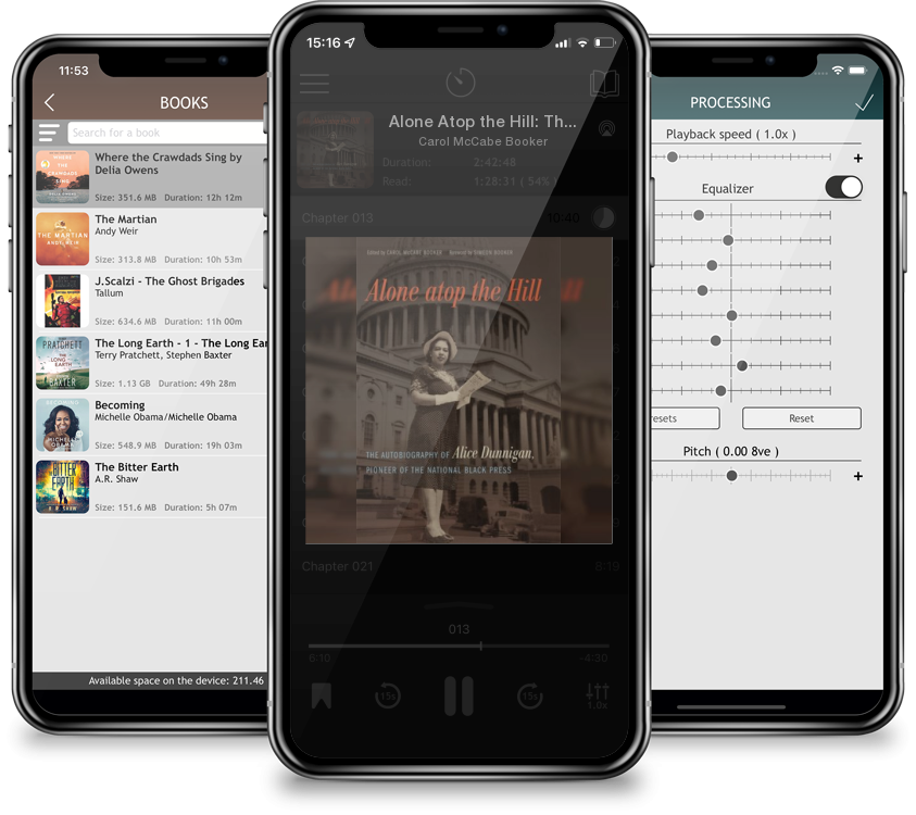Audiobook Alone Atop the Hill: The Autobiography of Alice Dunnigan, Pioneer of the National Black Press by Carol McCabe Booker